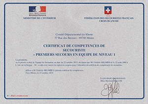 Certificat PSE1